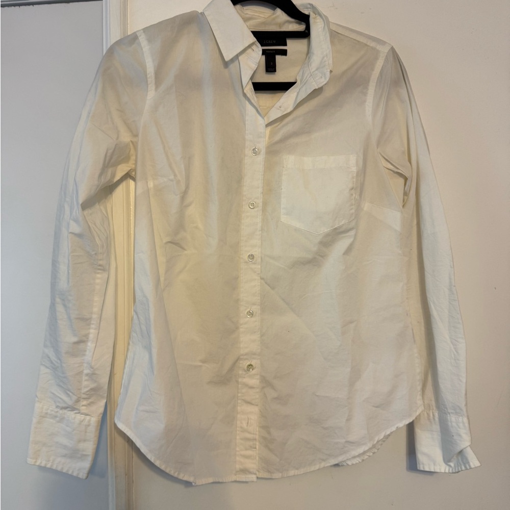 Jcrew white perfect shirt